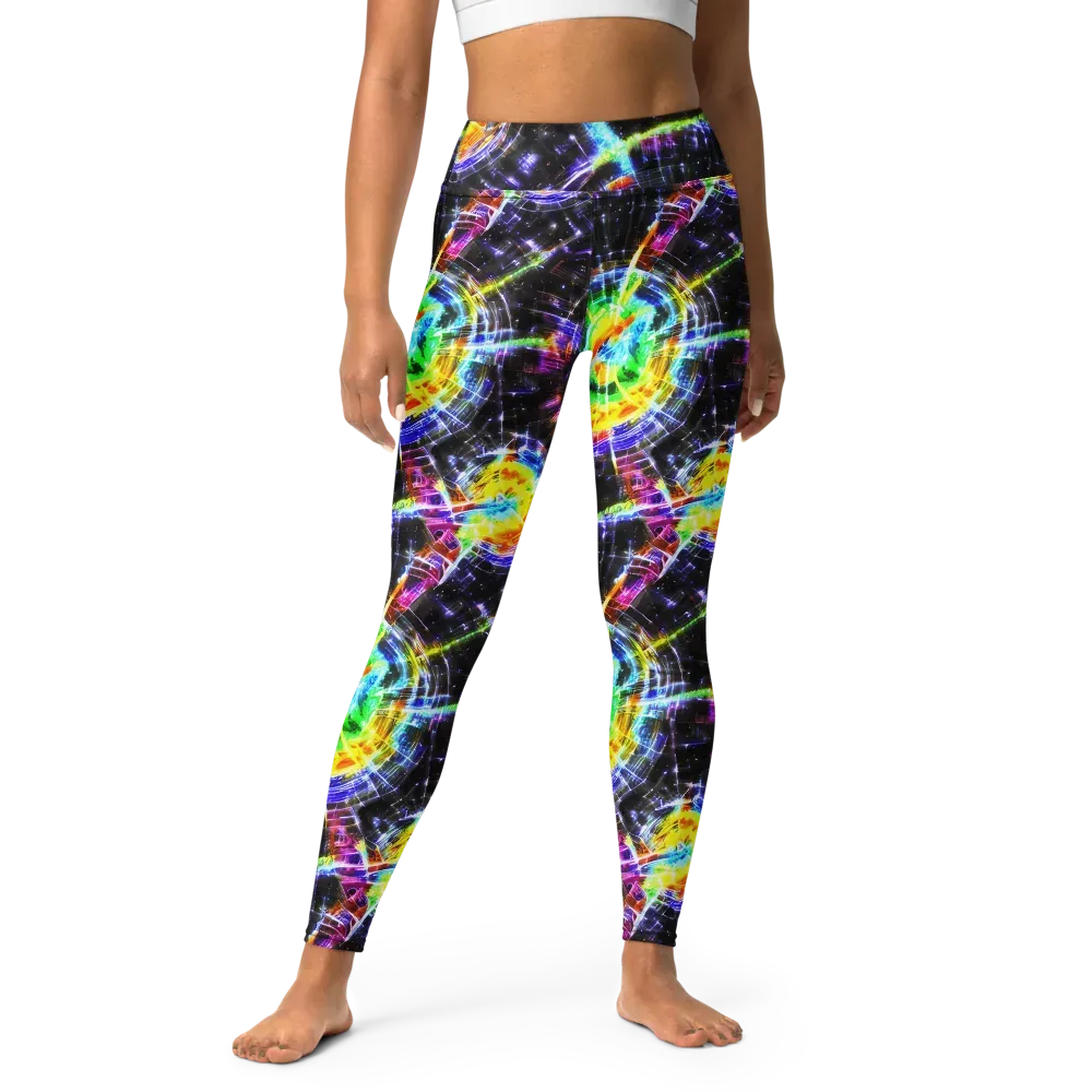 Hirschl's Vortex on Yoga Leggings — Front