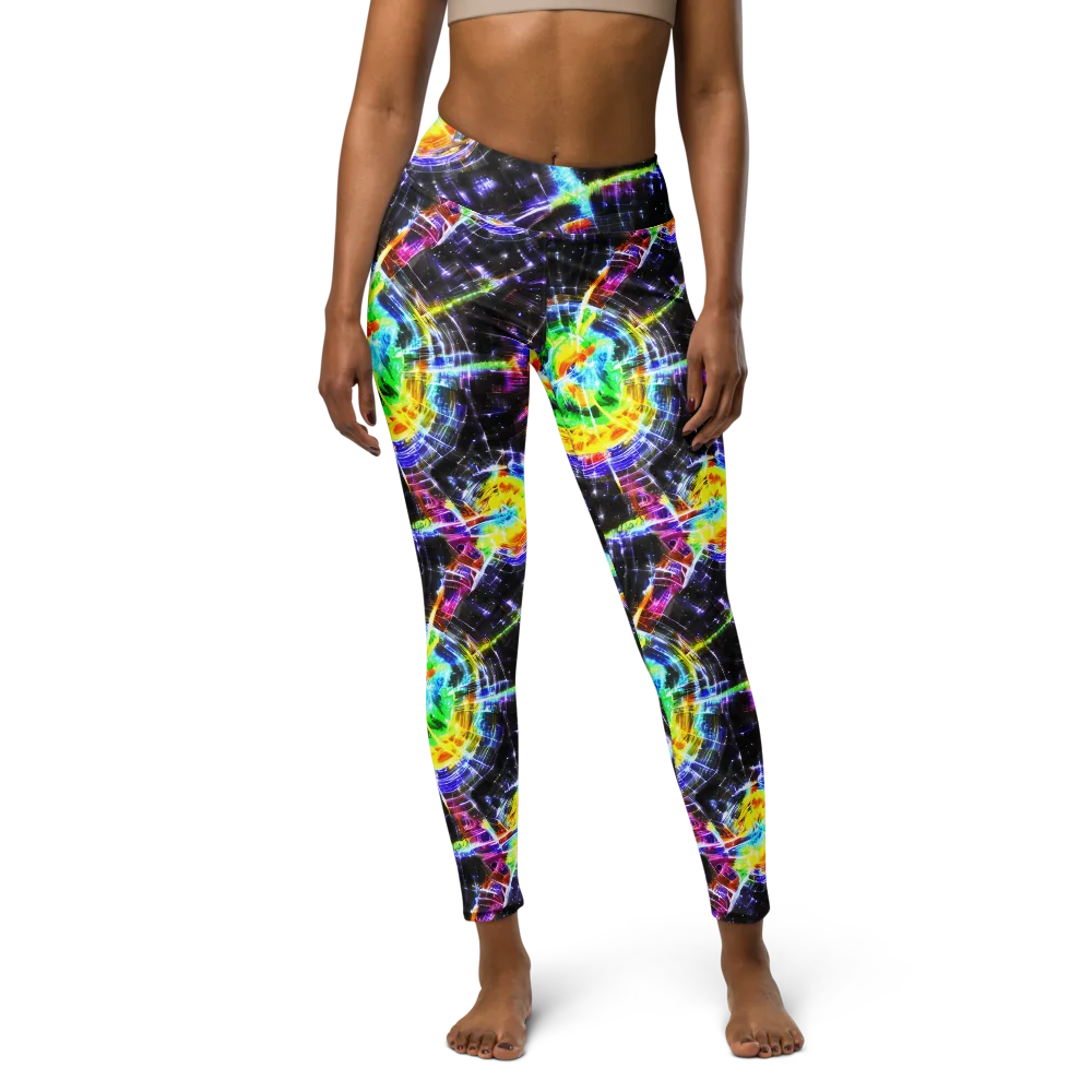 Hirschl's Vortex on Yoga Leggings — Front