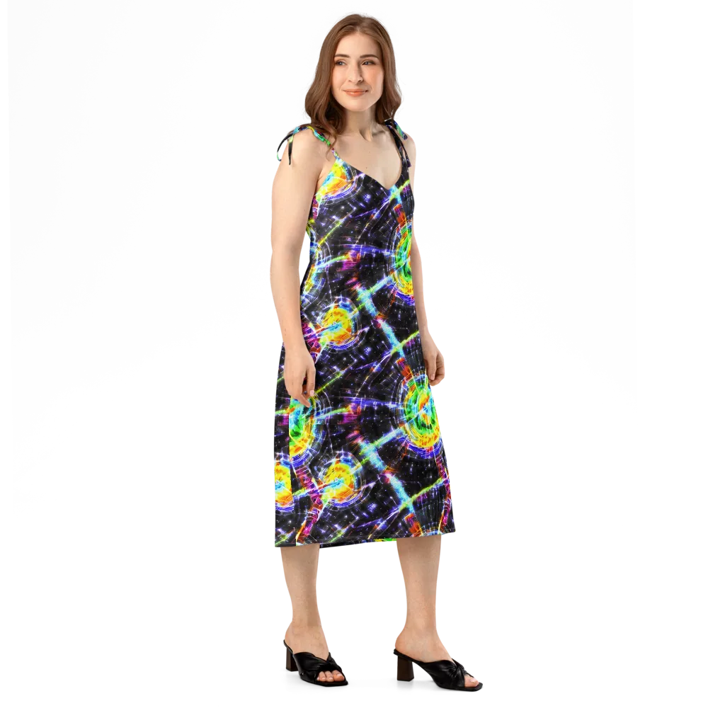 Hirschl's Vortex on Slip Dress — Right Front