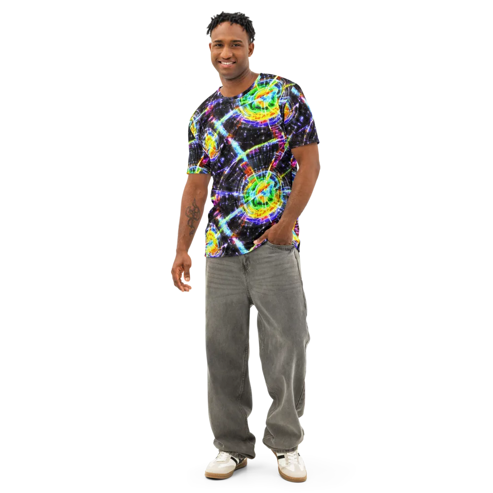 Hirschl's Vortex on Men's Cotton Crew Neck T-Shirt — Front