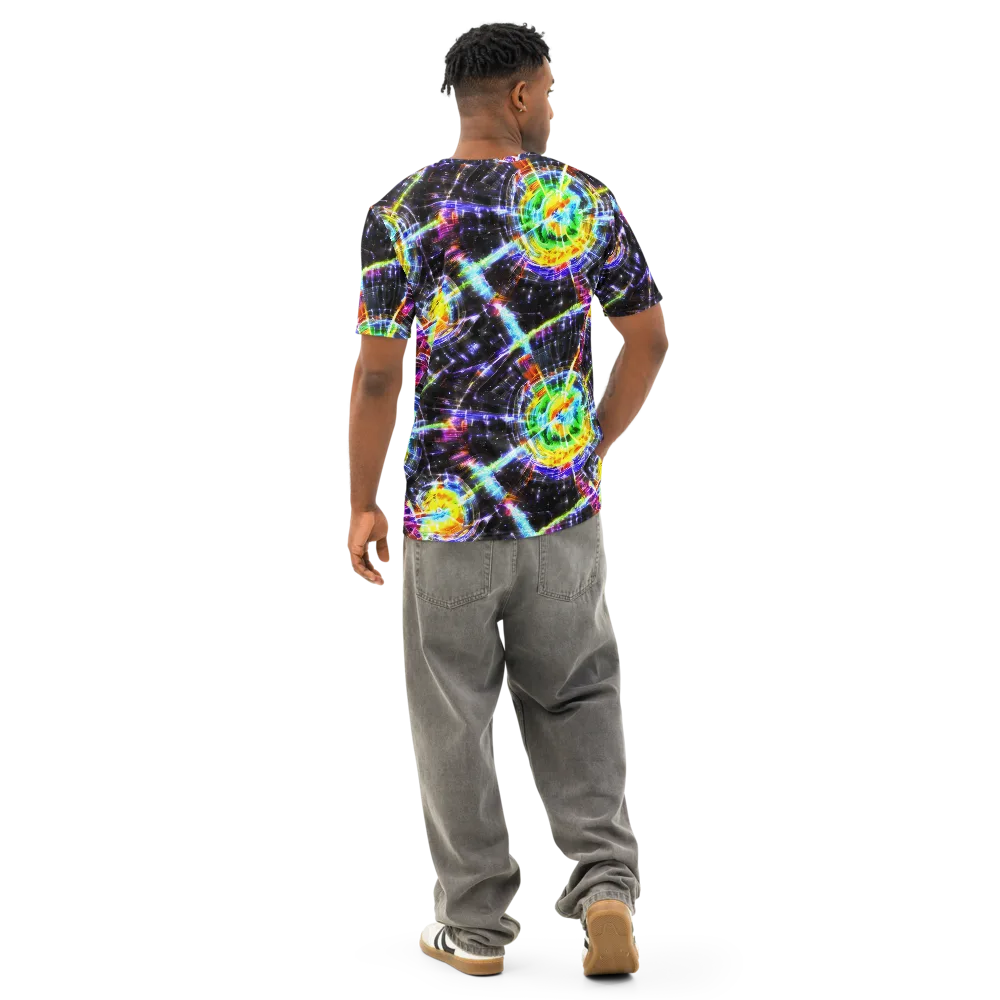 Hirschl's Vortex on Men's Cotton Crew Neck T-Shirt — Back
