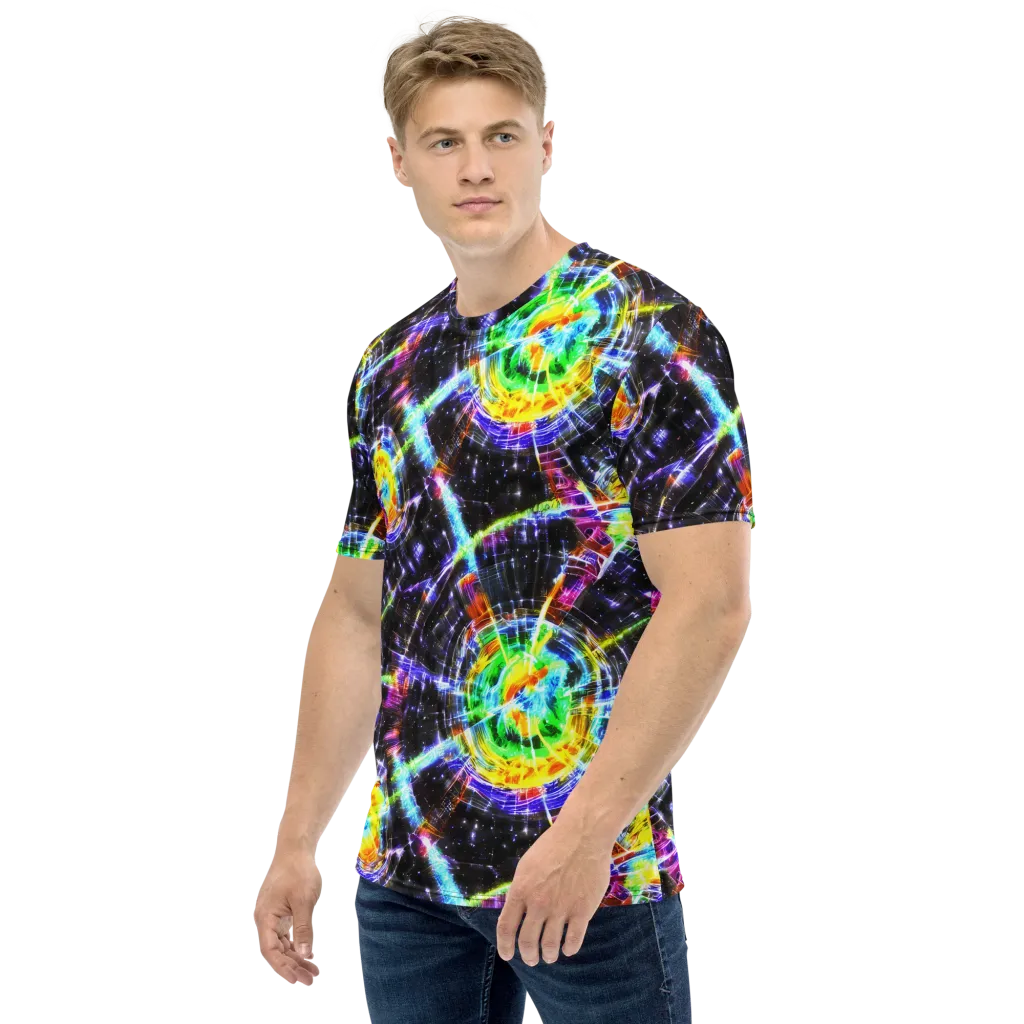 Hirschl's Vortex on Men's Crew Neck T-Shirt — Left