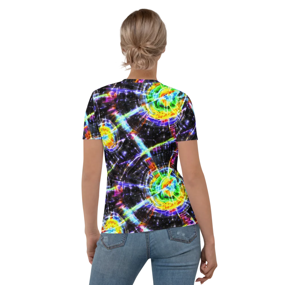 Hirschl's Vortex on Women's Crew Neck T-Shirt — Back