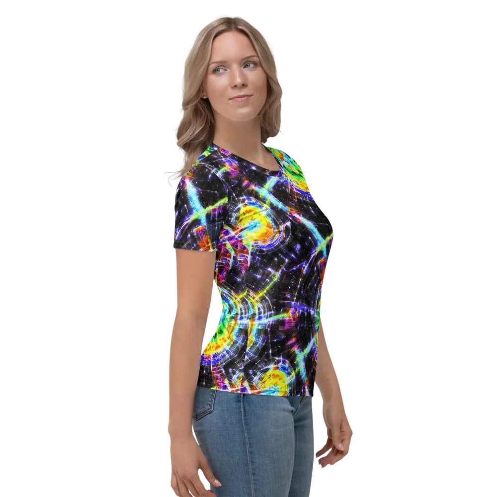 Hirschl's Vortex on Women's Crew Neck T-Shirt — Right