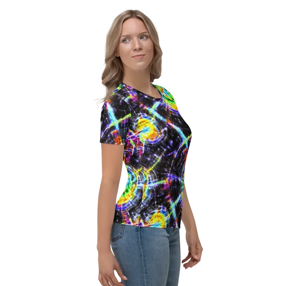 Hirschl's Vortex on Women's Crew Neck T-Shirt — Right