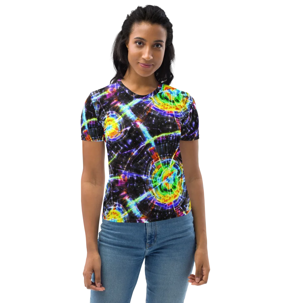 Hirschl's Vortex on Women's Crew Neck T-Shirt — Front
