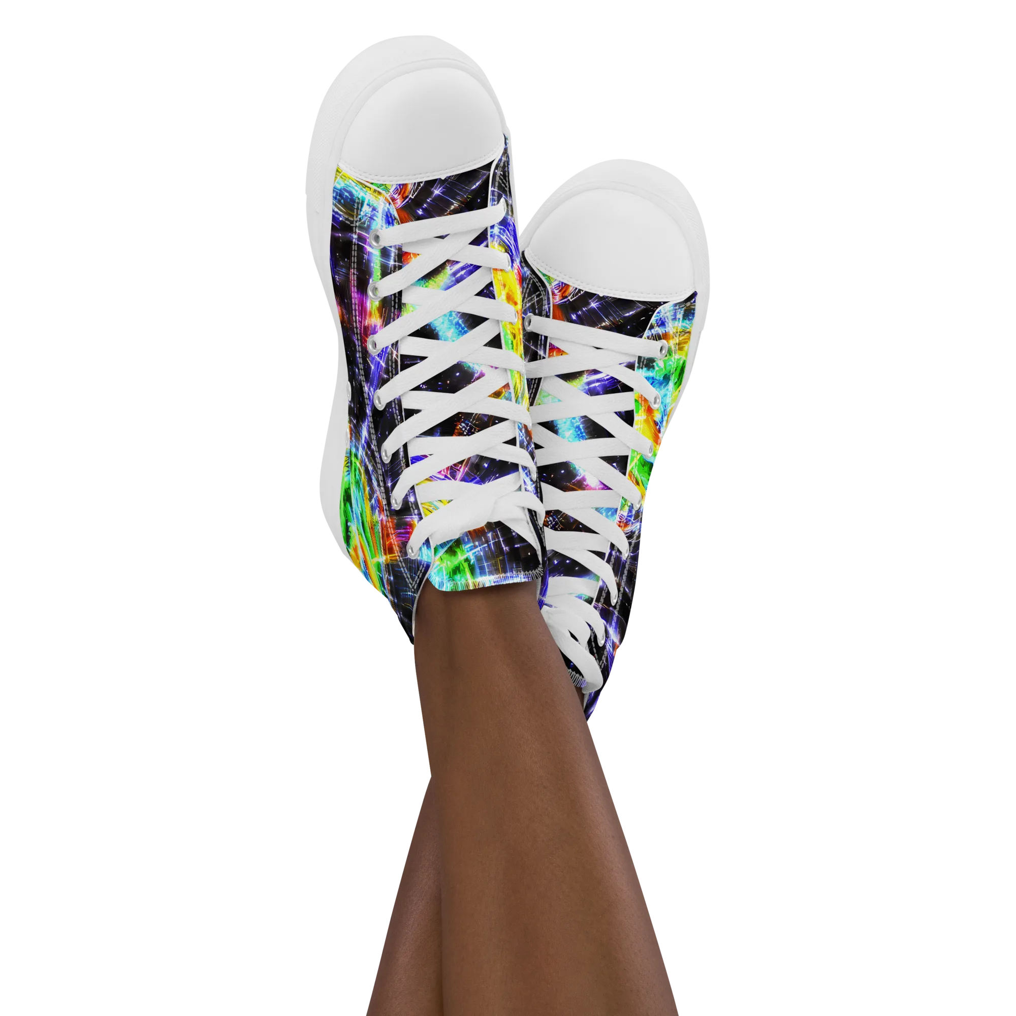 Hirschl's Vortex on Women's High Top Canvas Shoes — Front