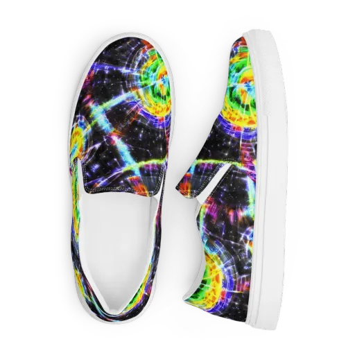 Hirschl's Vortex on a Men's Slip-On Canvas Shoes