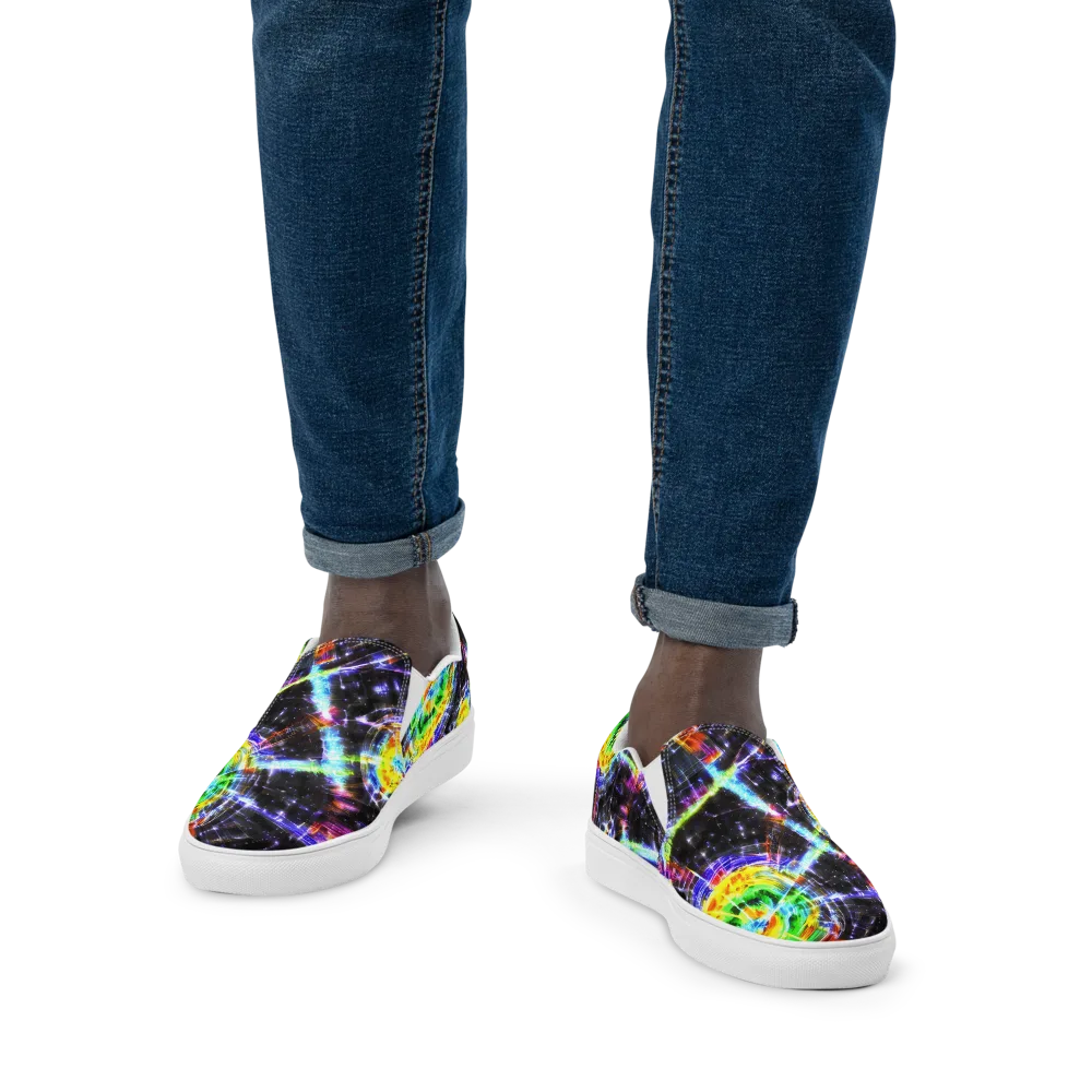 Hirschl's Vortex on Men's Slip-On Canvas Shoes — Front
