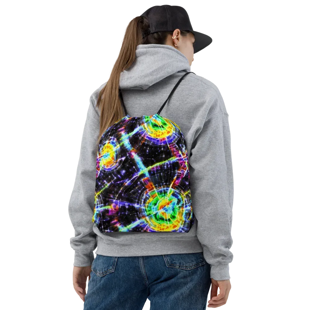 Hirschl's Vortex on Drawstring Bag — Front