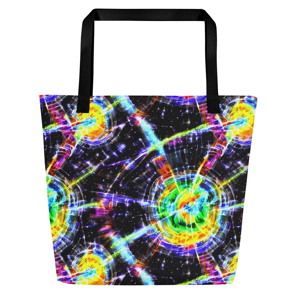 Hirschl's Vortex on Large Tote Bag W/ Pocket — Front