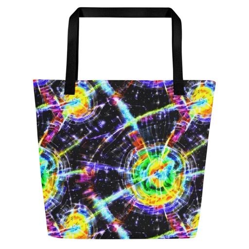 Hirschl's Vortex on a Large Tote Bag W/ Pocket