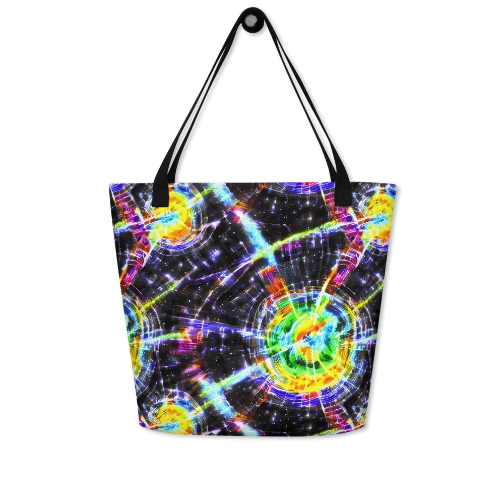 Hirschl's Vortex on Large Tote Bag W/ Pocket — Front