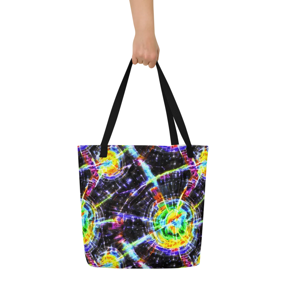 Hirschl's Vortex on Large Tote Bag W/ Pocket — Front