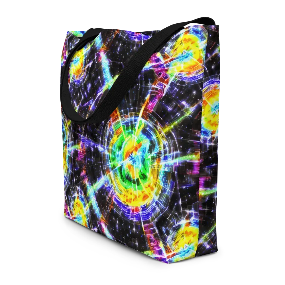 Hirschl's Vortex on Large Tote Bag W/ Pocket — Front
