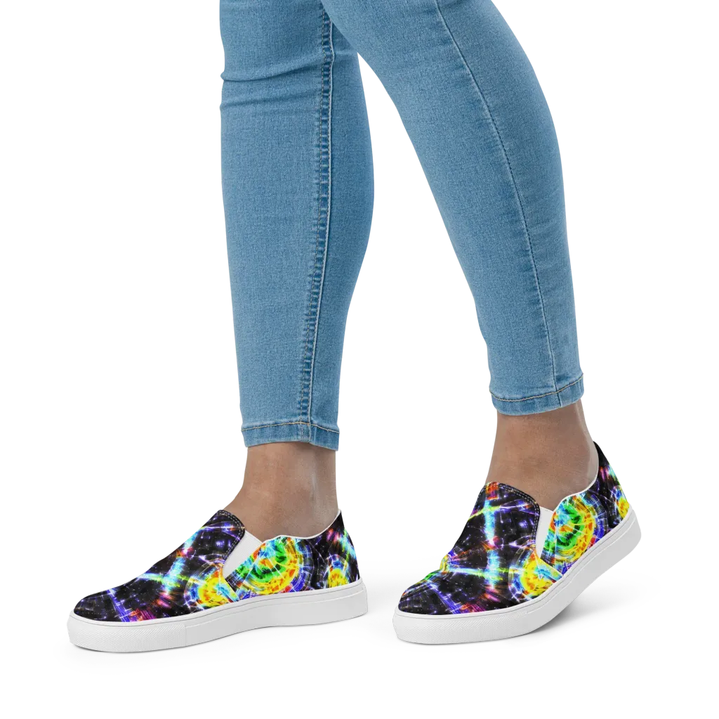 Hirschl's Vortex on Women's Slip-On Canvas Shoes — Front