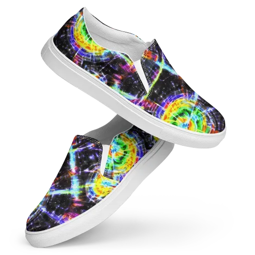 Hirschl's Vortex on a Women's Slip-On Canvas Shoes