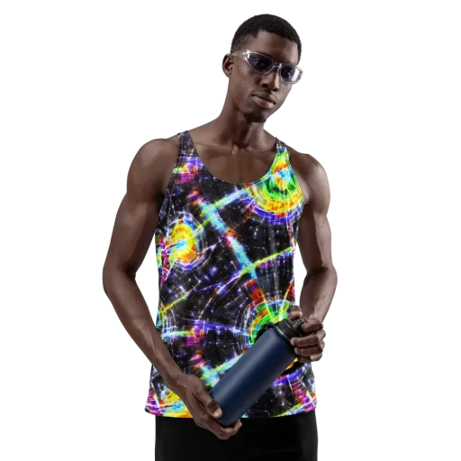Hirschl's Vortex on a Men's Tank Top