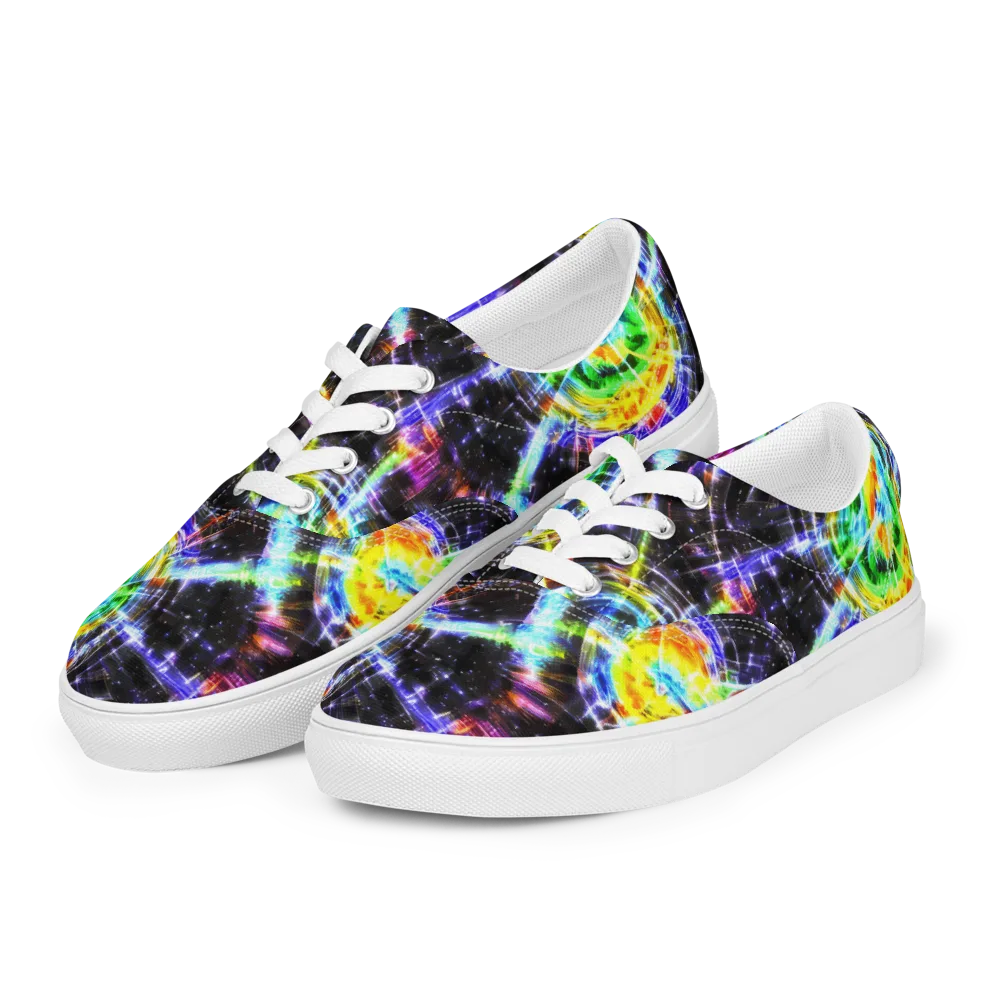 Hirschl's Vortex on Men's Lace-Up Canvas Shoes — Left Front