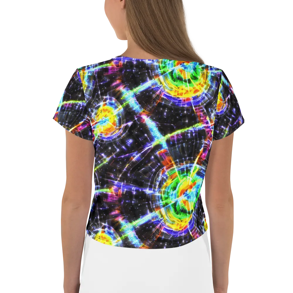 Hirschl's Vortex on Crop Tee — Back