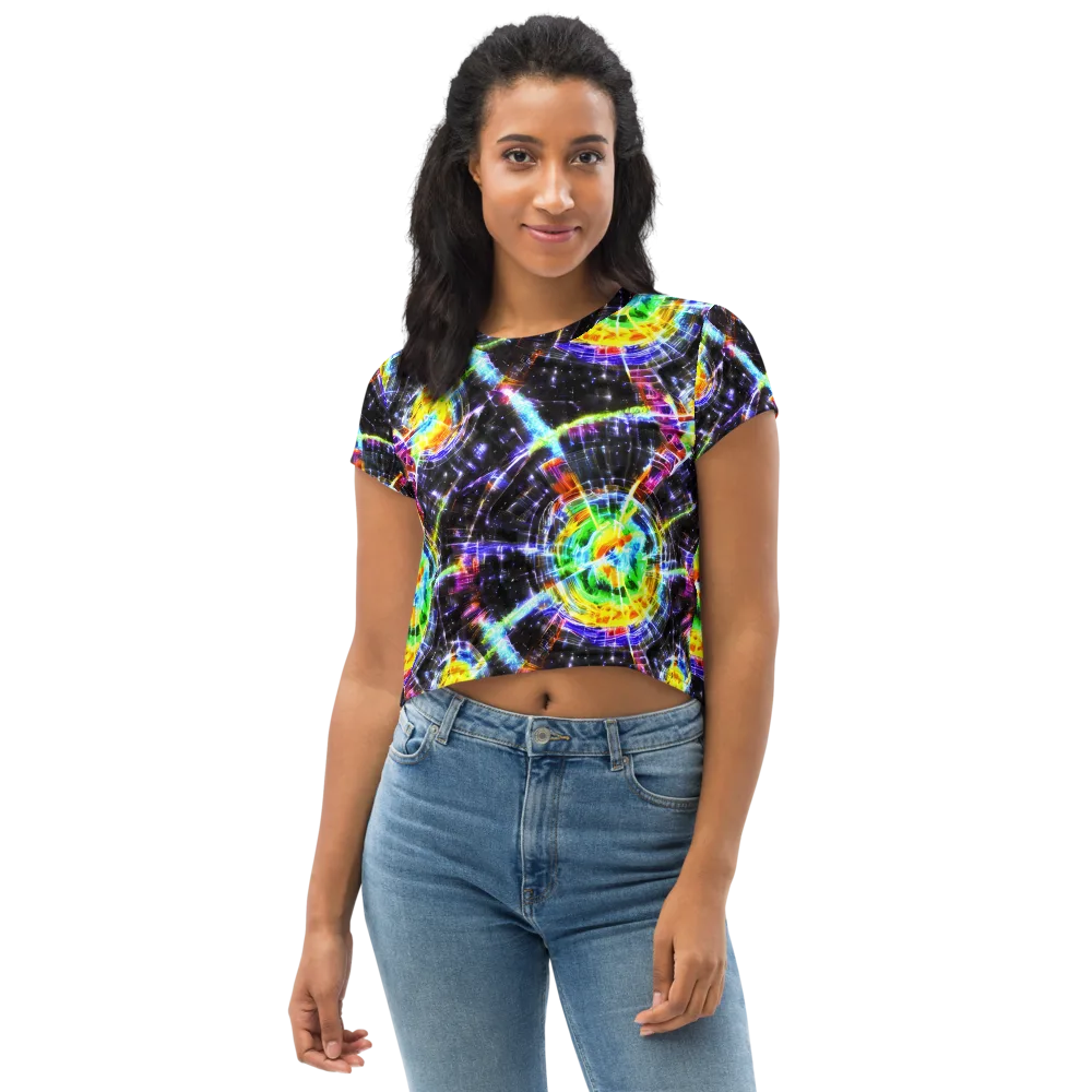 Hirschl's Vortex on Crop Tee — Front
