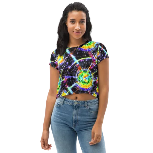 Hirschl's Vortex on a Crop Tee