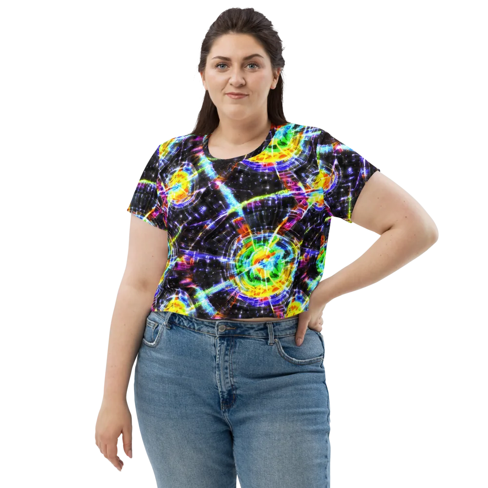 Hirschl's Vortex on Crop Tee — Front