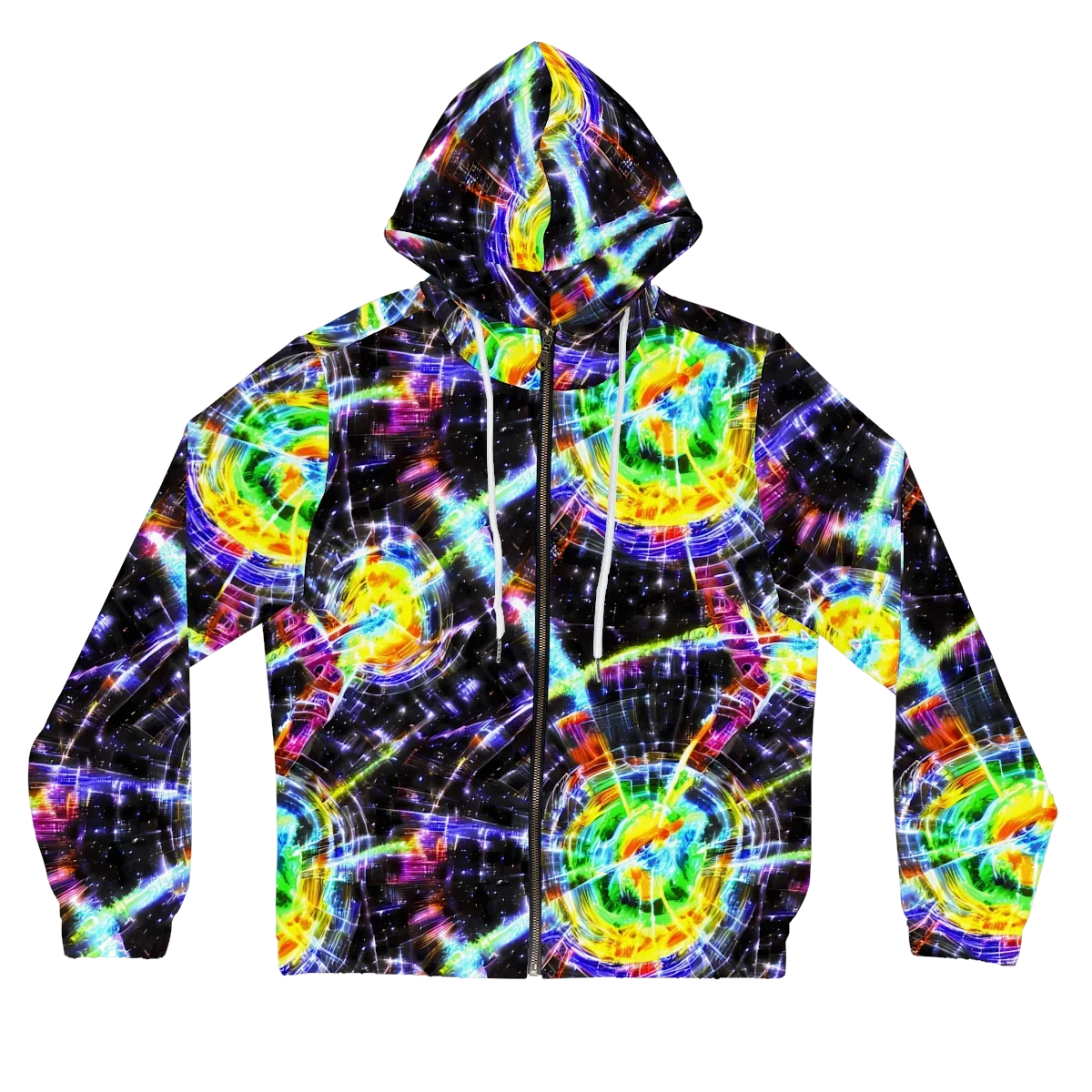 Hirschl's Vortex on Women's Full-Zip Hoodie — Front