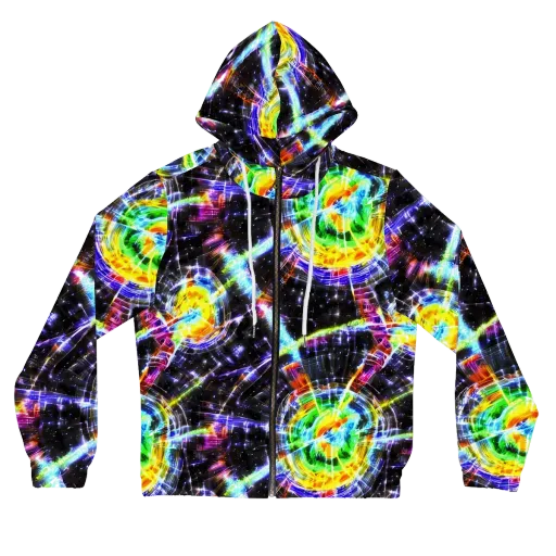 Hirschl's Vortex on a Women's Full-Zip Hoodie