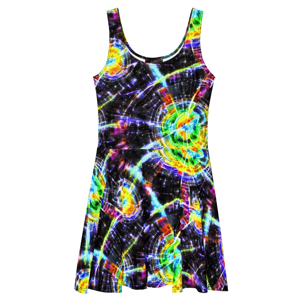Hirschl's Vortex on Skater Dress — Front