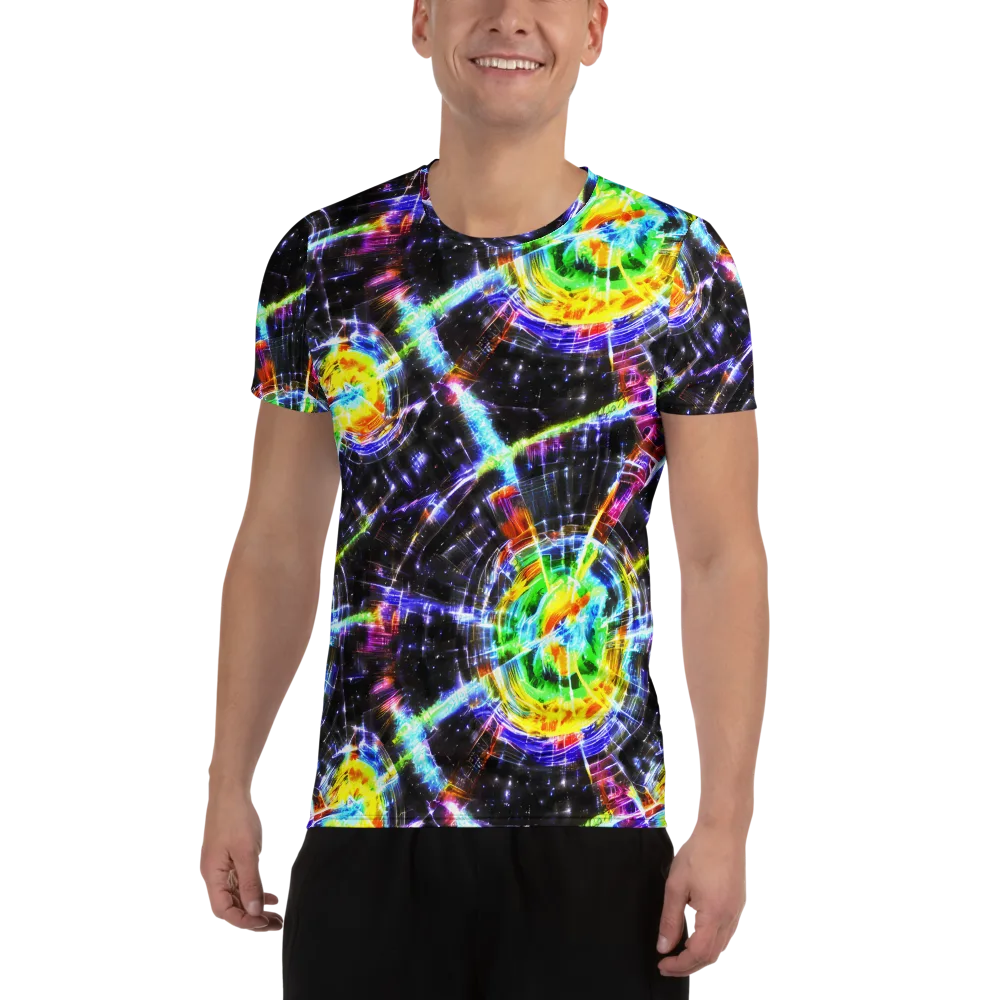 Hirschl's Vortex on Men's Athletic T-Shirt — Front