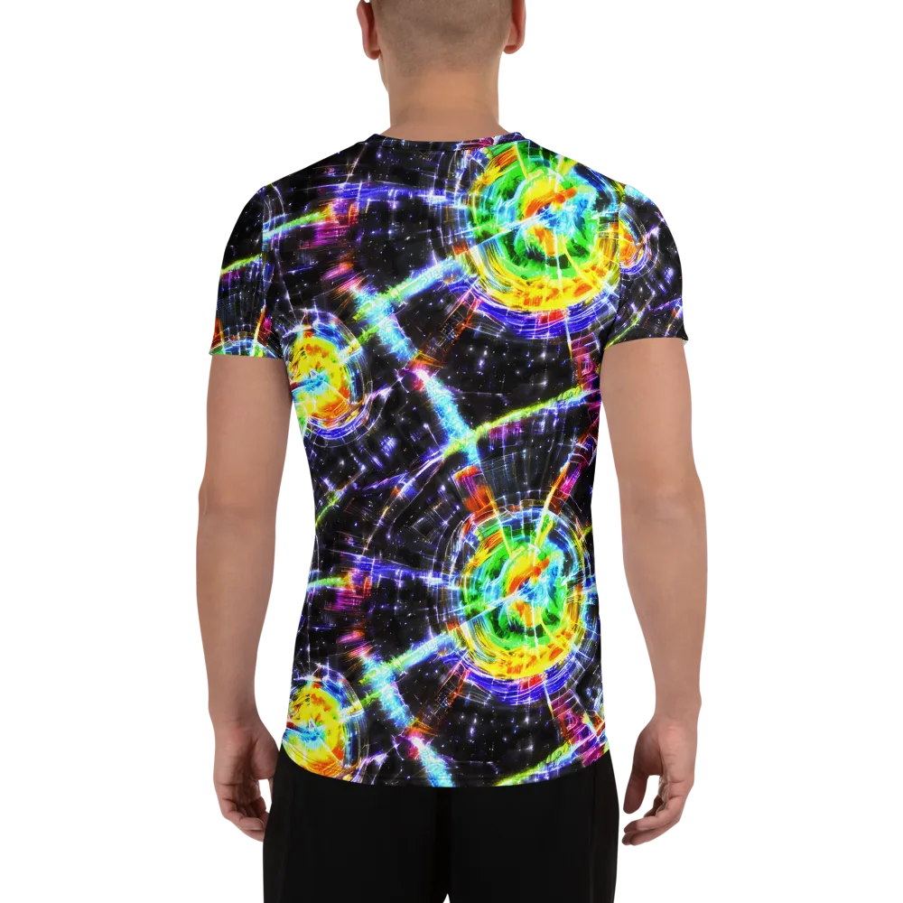 Hirschl's Vortex on Men's Athletic T-Shirt — Back