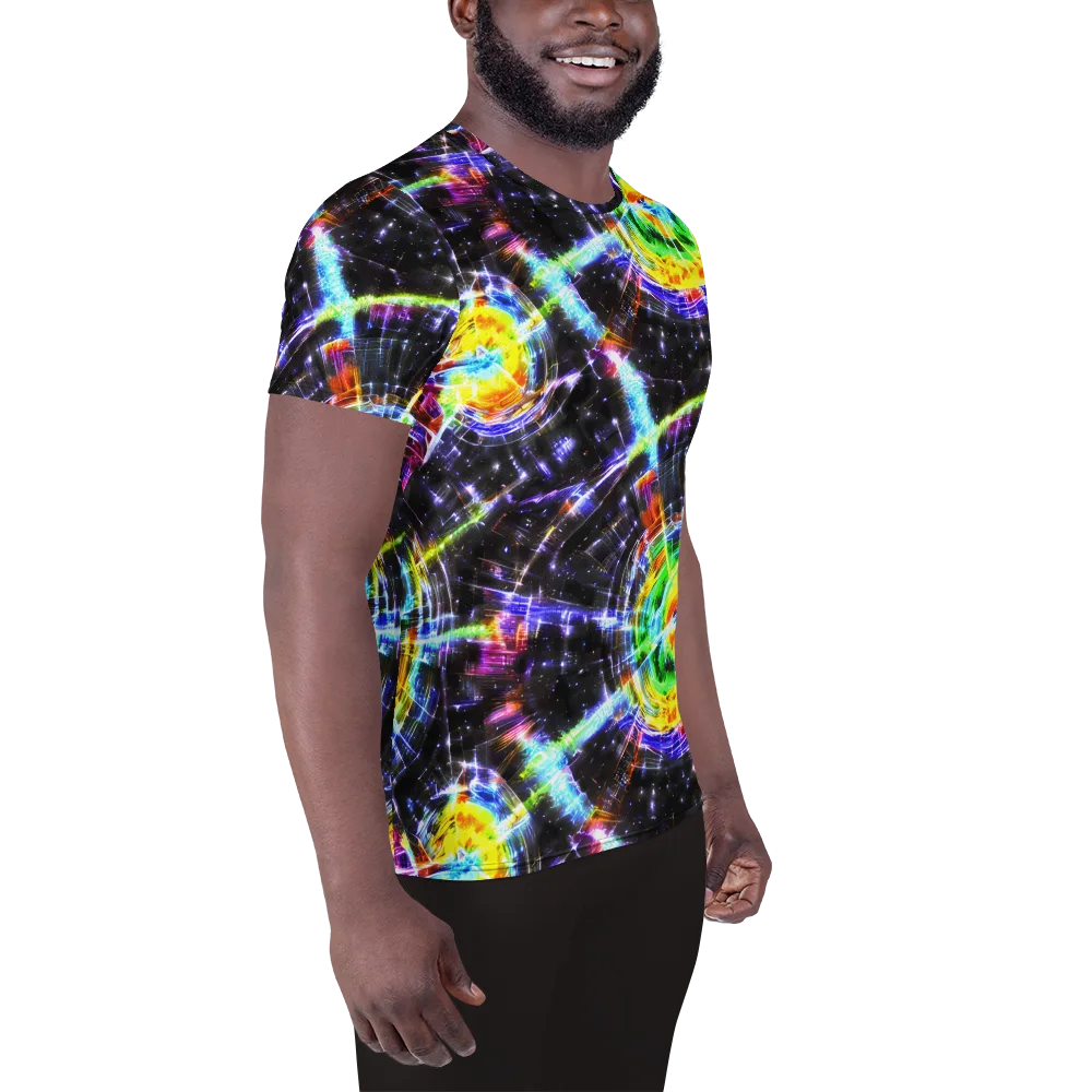 Hirschl's Vortex on Men's Athletic T-Shirt — Right