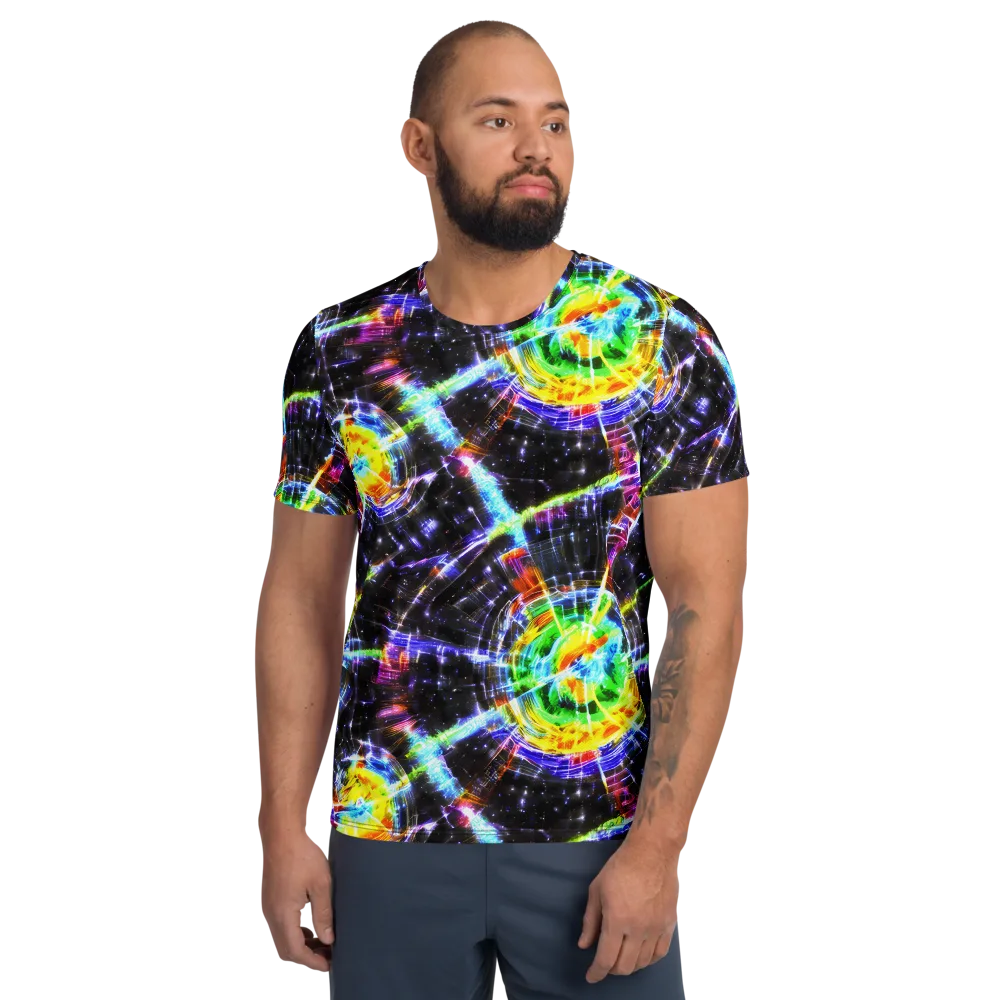 Hirschl's Vortex on Men's Athletic T-Shirt — Front