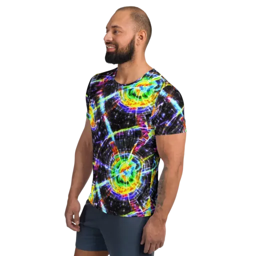 Hirschl's Vortex on a Men's Athletic T-Shirt