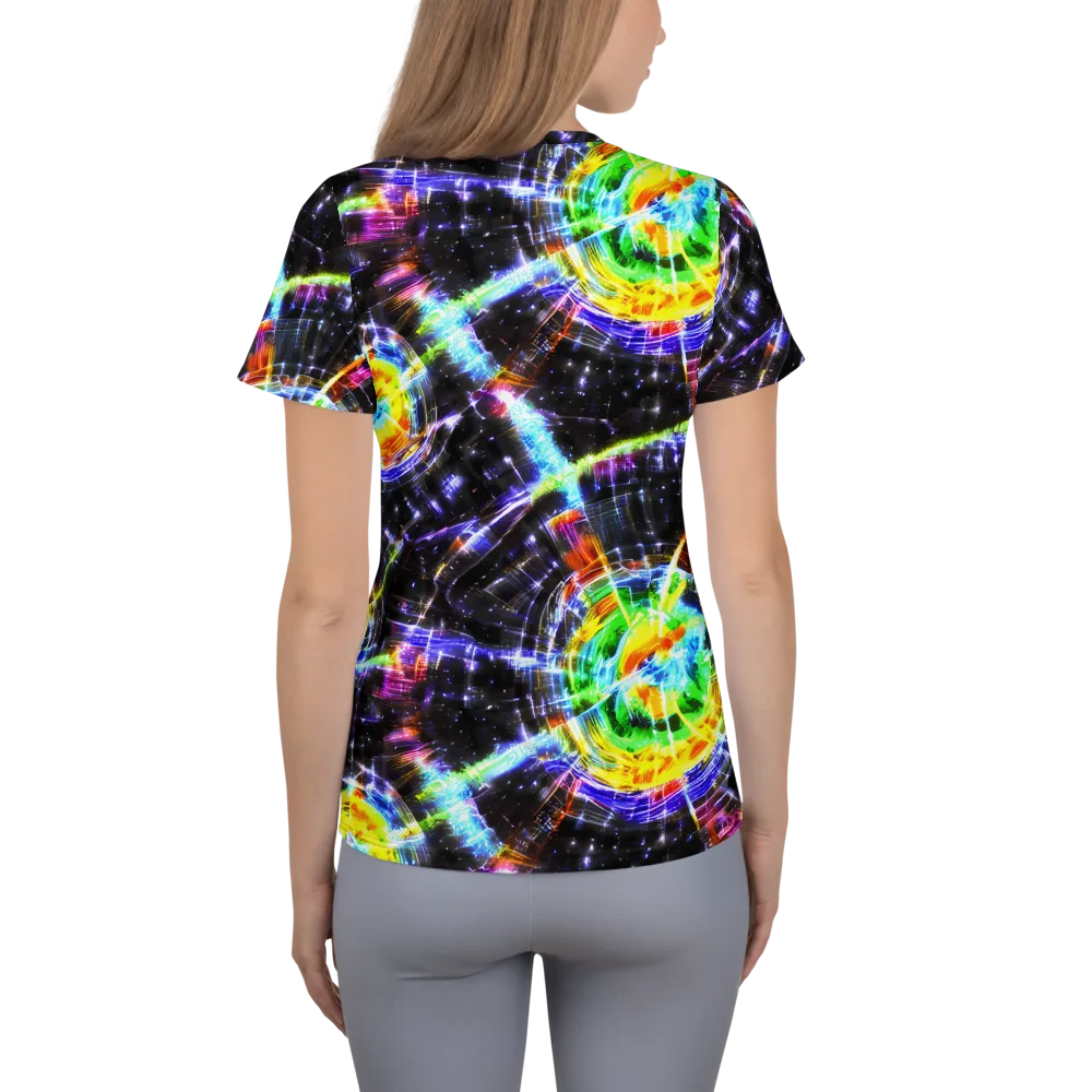 Hirschl's Vortex on Women's Athletic T-Shirt — Back