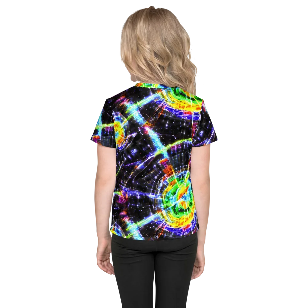 Hirschl's Vortex on Kids Crew Neck T-Shirt — Back
