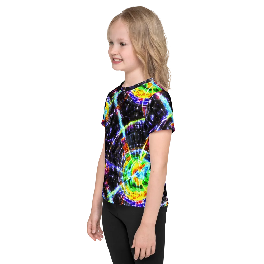 Hirschl's Vortex on Kids Crew Neck T-Shirt — Left