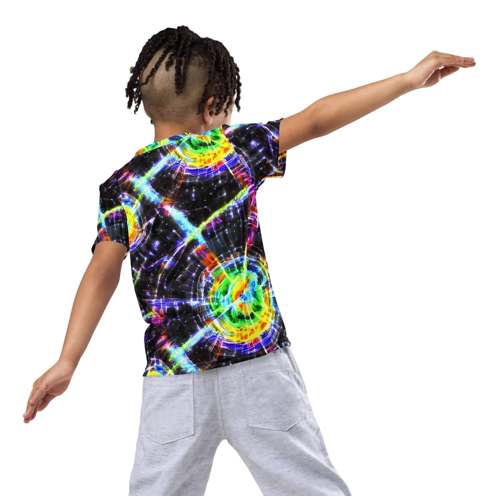 Hirschl's Vortex on Kids Crew Neck T-Shirt — Back
