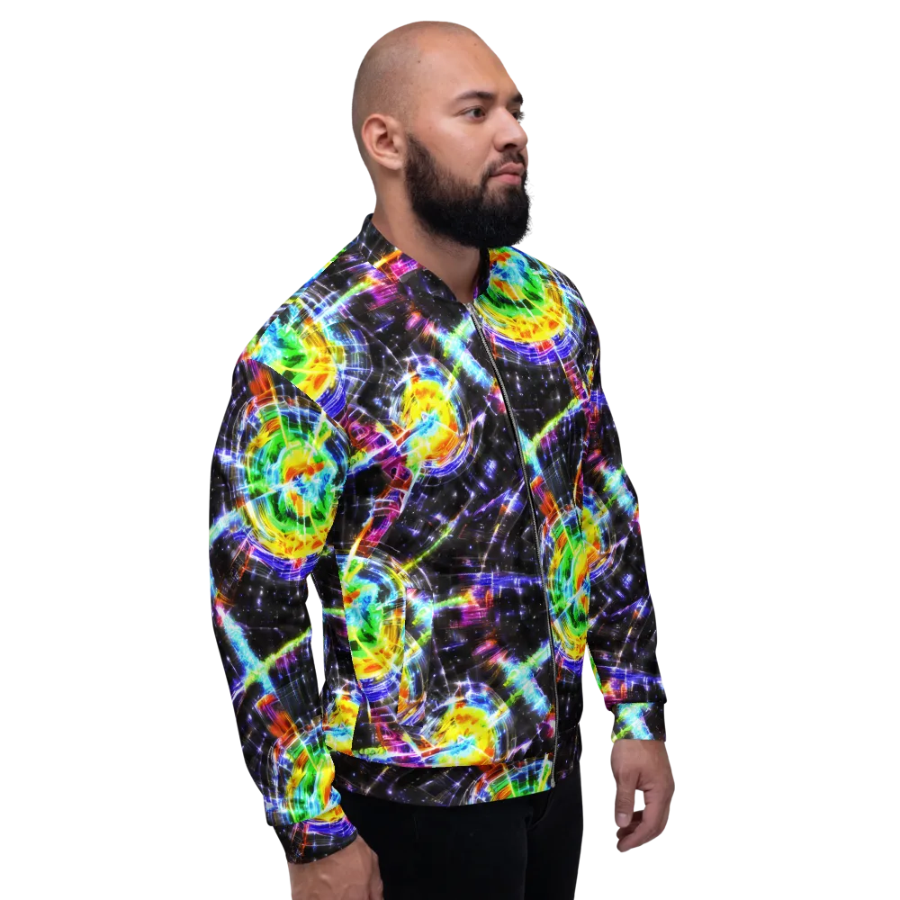 Hirschl's Vortex on Bomber Jacket — Right