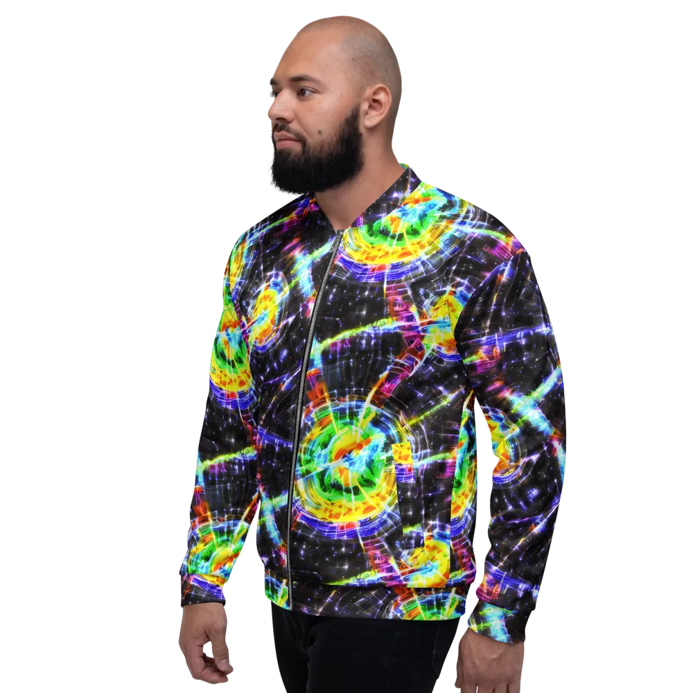 Hirschl's Vortex on Bomber Jacket — Left