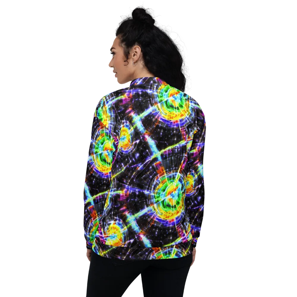 Hirschl's Vortex on Bomber Jacket — Back