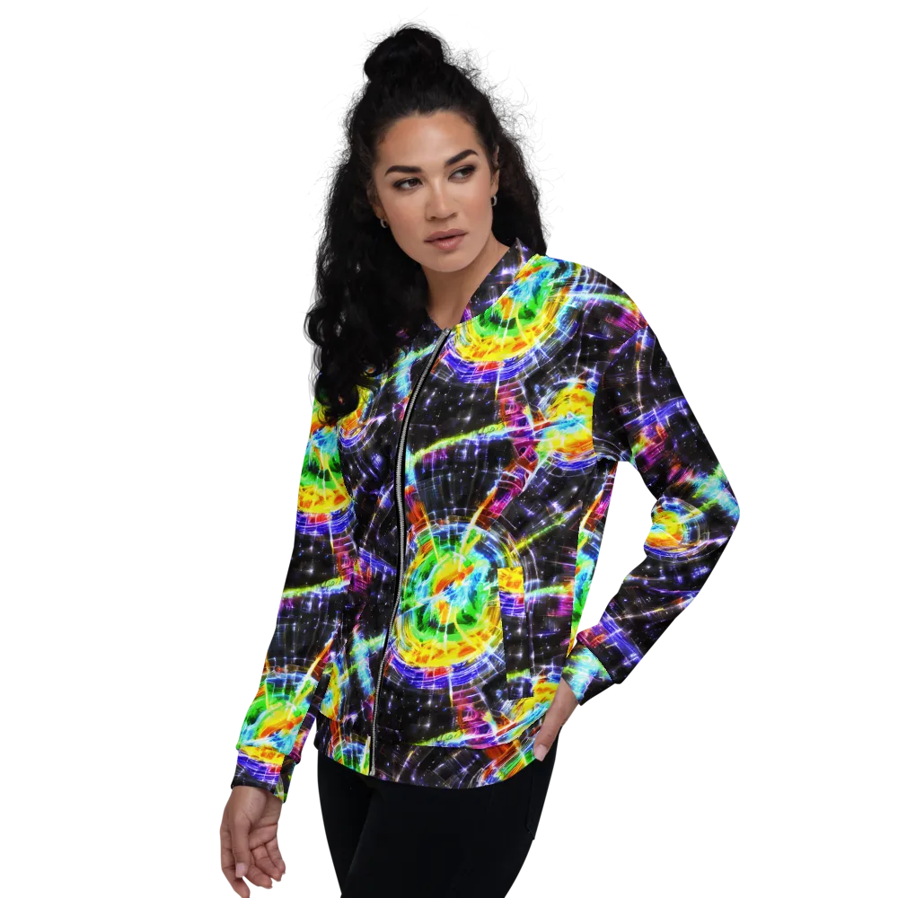Hirschl's Vortex on Bomber Jacket — Left