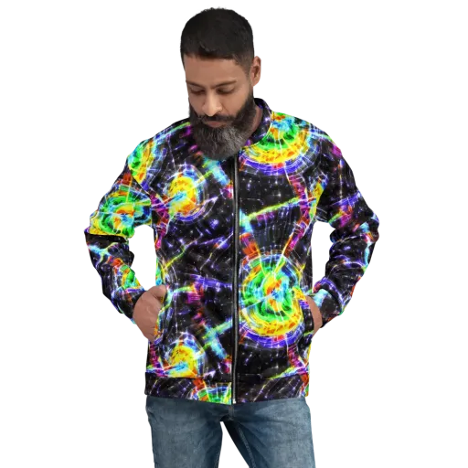 Hirschl's Vortex on a Bomber Jacket