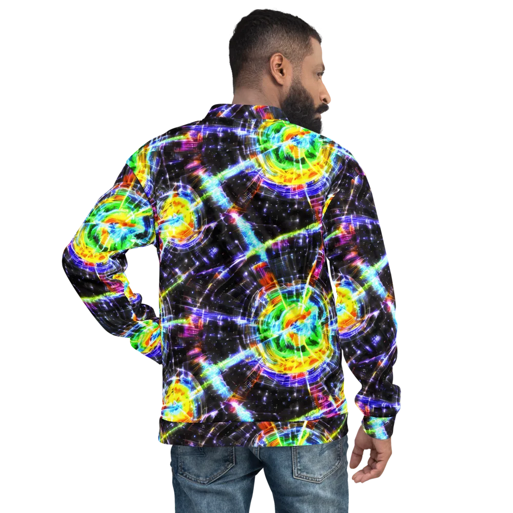 Hirschl's Vortex on Bomber Jacket — Back
