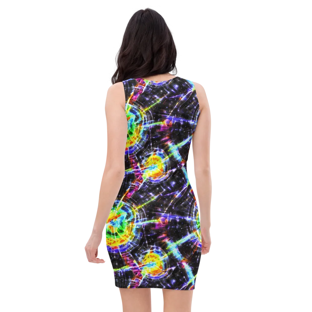 Hirschl's Vortex on Bodycon Dress — Back