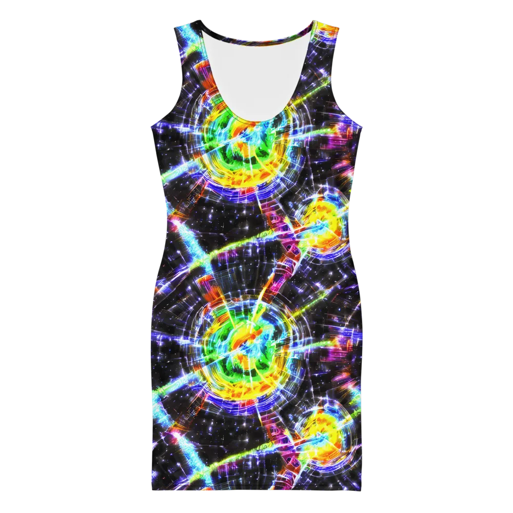 Hirschl's Vortex on Bodycon Dress — Front