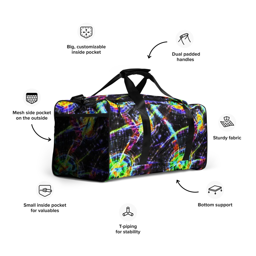 Hirschl's Vortex on Duffle Bag — Right Front