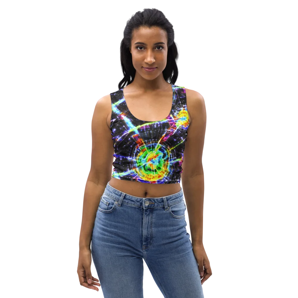 Hirschl's Vortex on Crop Top — Front