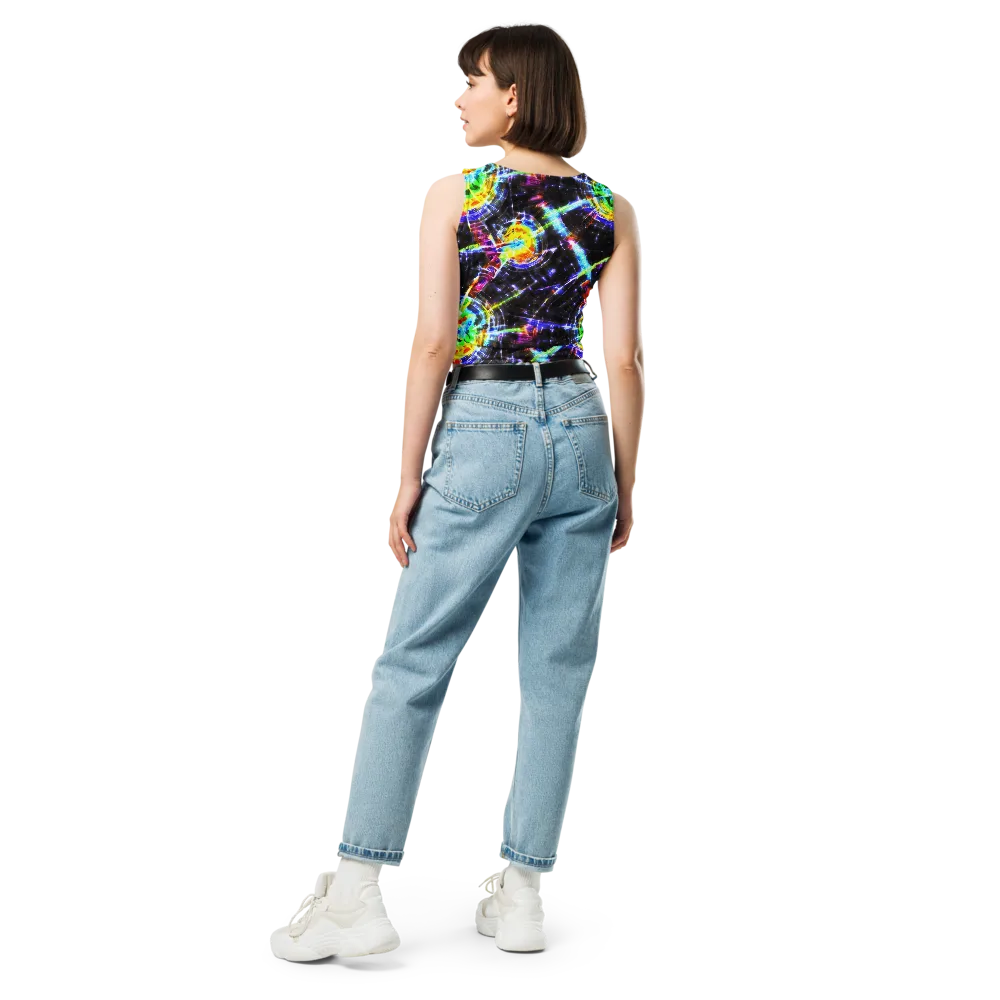 Hirschl's Vortex on Crop Top — Back